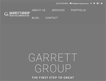 Tablet Screenshot of garrettgroup.com